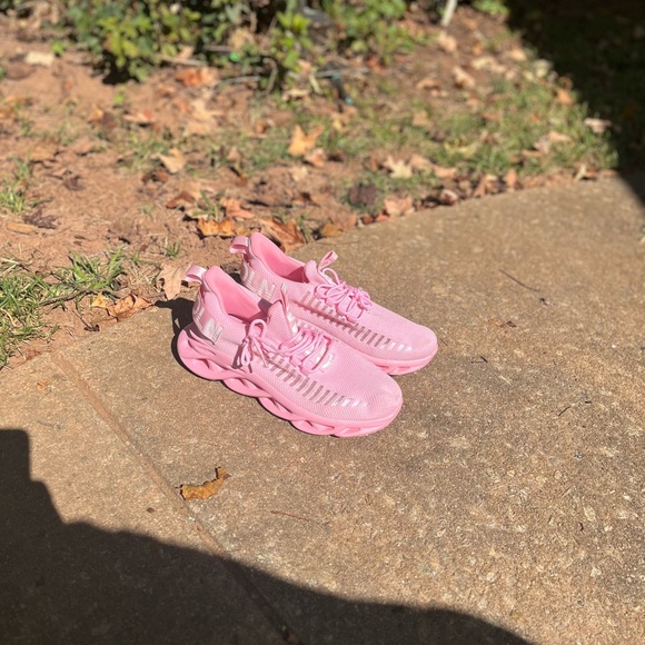 GSLMOLN Womens Pink Sneaker Tennis Shoe Athletic EUR 43 - Picture 5 of 7